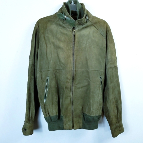Bally Other - Vintage Bally of Switzerland Mens Green Suede Coat